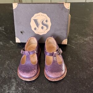 Young Soles | Dottie T Bar Mary Jane Leather Kids Shoes 22 (7 US)